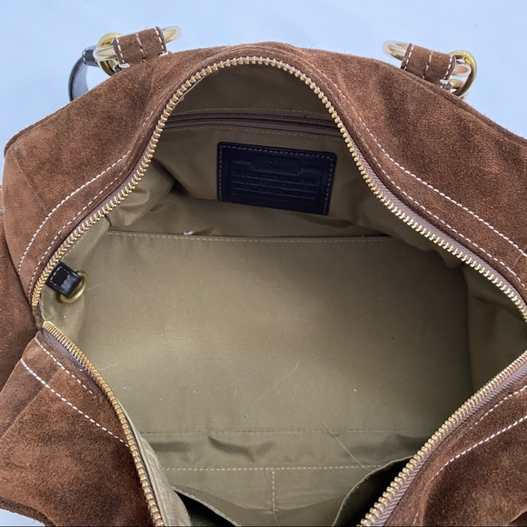 Coach Bags Coach Brown Suede Shoulder Bag Poshmark